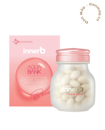 Viên Uống InnerB Aqua Bank Cấp Ẩm- Hồng 56 Viên