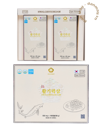 VIÊN THIÊN SÂM TRỨNG CÁ TẦM HWALGIRYEOKSAM - 180 VIÊN